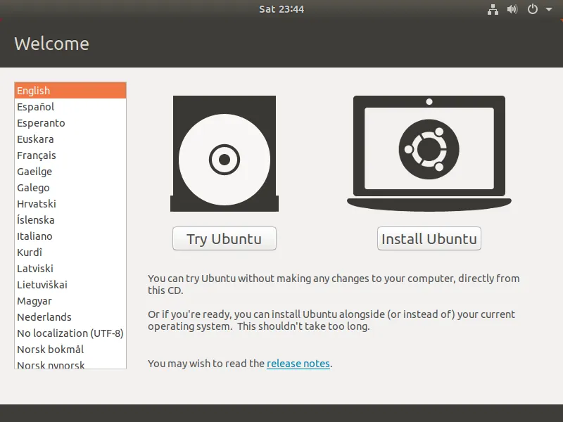 ضبط اعدادات Ubuntu اثناء التثبيت