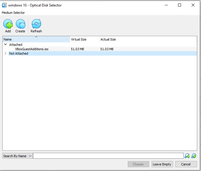 طريقة ادراج القرص على Virtual Machine في VirtualBox