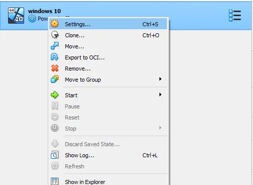 طريقة ضبط اعدادات Virtual Machine على VirtualBox