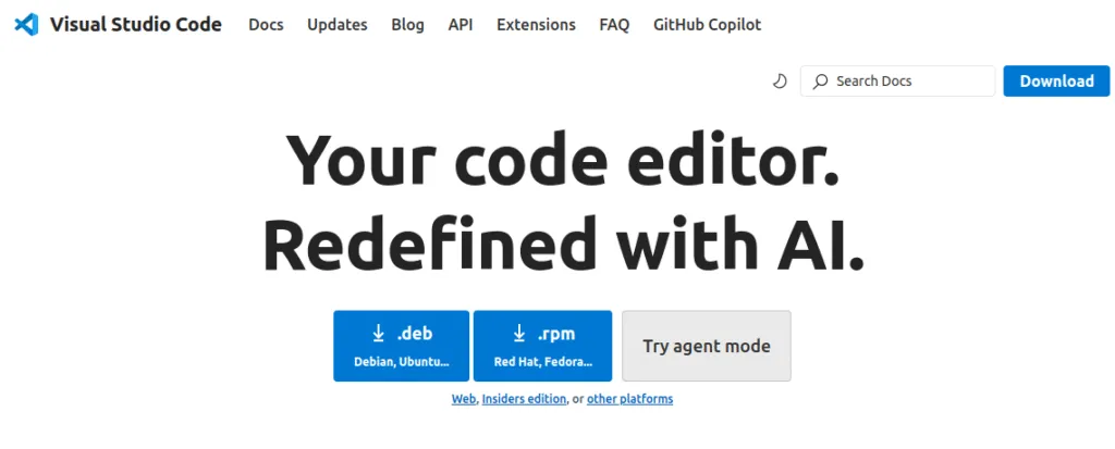 طريقة تحميل Visual Studio Code على Ubuntu
