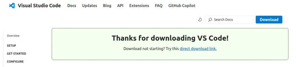 تحميل Visual Studio Code على Ubuntu