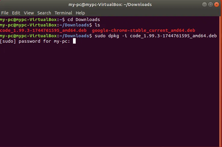  تثبيت Visual Studio Code لنظام Ubuntu