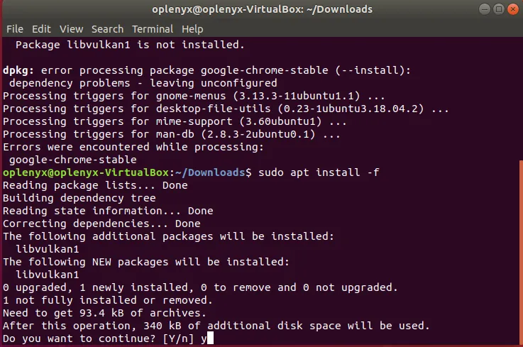 طريقة تثبيت Google Chrome على Ubuntu