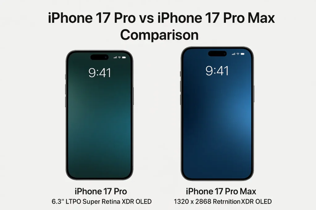 iPhone 17 Pro vs iPhone 17 Pro Max 1